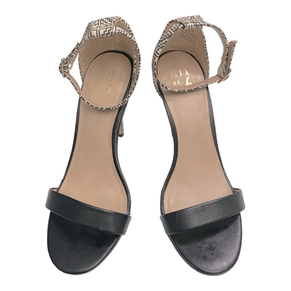 Mix No. 6 Lina Patterned
Ankle Strap Dress Sandals |
Black/Ivory 9 Geometric - Picture 2 of 12
